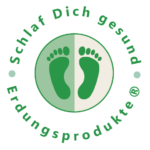 Logo TZ-Gesundheit mit Slogan "Schlaf Dich gesund", Erdungsprodukte